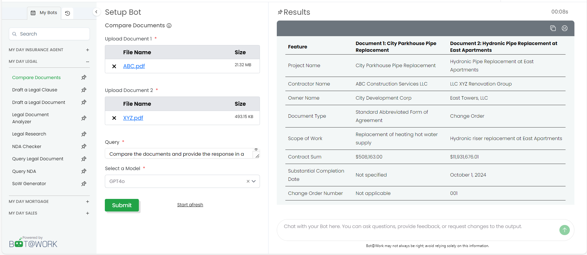 Compare Documents